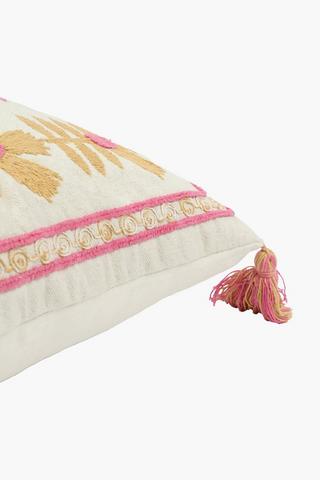 Embroidered Irina Floral Scatter Cushion, 50x50cm