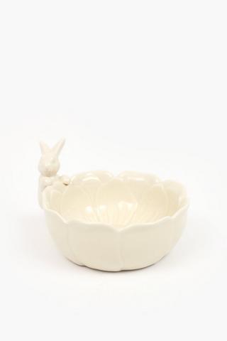 Bunny Ceramic Trinket Tray, 12x18cm