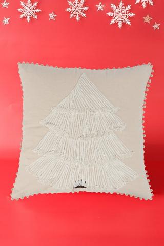Christmas Textured Tree Scatter Cushion 50X50Cm