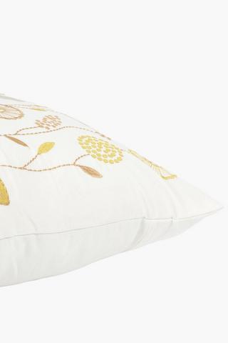 Textured Floral Scatter Cover Only, 50x50cm