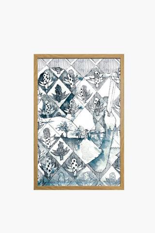 Colab Sanelisiwe Zulu Framed Canvas, 40x60cm