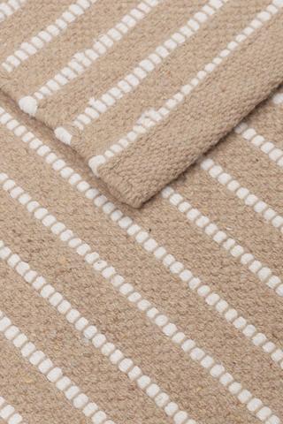 Mateo Woven Jacquard Stripe Rug, 50x80cm