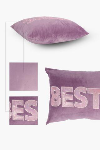Velvet Besties Scatter Cushion, 30x50cm