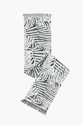 Palm Leaf Reverse Table Runner