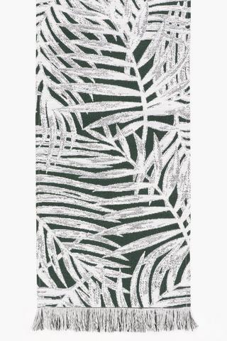 Palm Leaf Reverse Table Runner