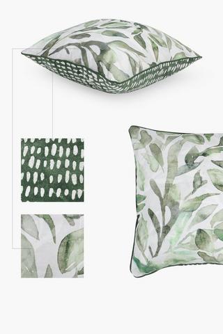Premium Robertson Leaf Cotton Scatter Cover Only, 60x60cm