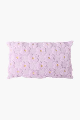 Tufted Floral Scatter Cushion, 30x50cm