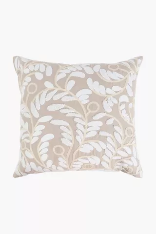 Premium Crewel Millie Botanic Feather Filled Scatter Cushion, 60x60cm
