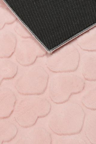 Jacquard Hearts Flannel Rug, 120x180cm