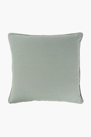 Textured Embroidered Kobe Leaves Scatter Cushion, 60x60cm