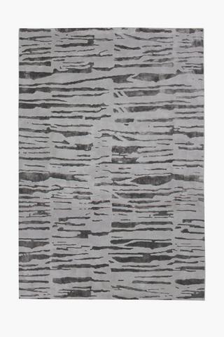 Premium Hilo Zebra Abstract Rug, 200x300cm