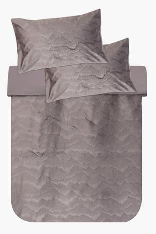 Velvet Abstract Duvet Cover Set