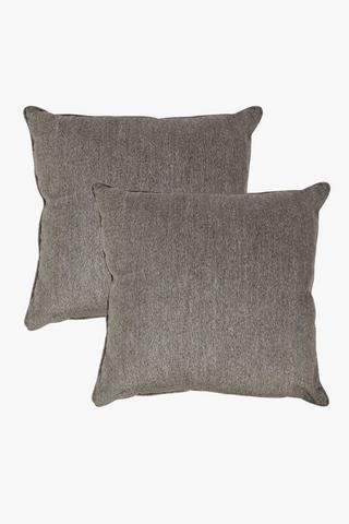2 Pack Berlin Woven Scatter Cushion, 60x60cm