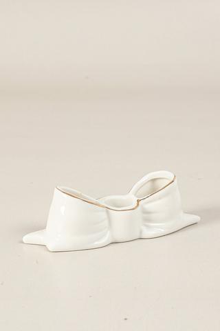 Ceramic Bow Candle Holder