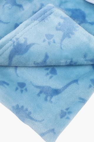 Printed Dino Blanket, 70x100cm
