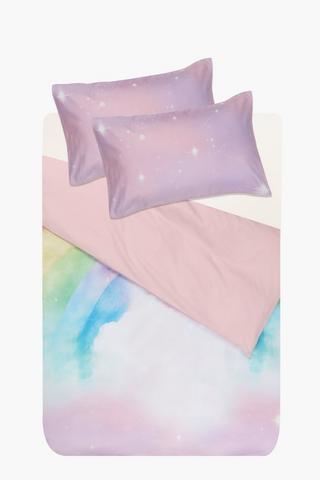 Soft Touch Aurora Rainbow Duvet Cover Set