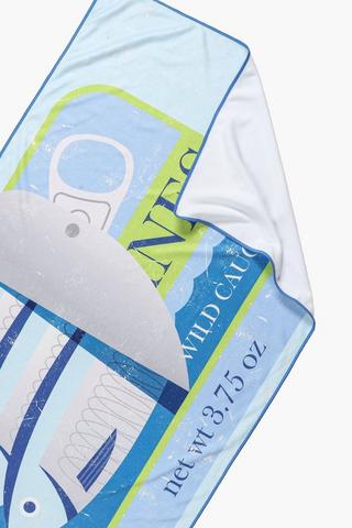 Soft Touch Printed Sardine Beach Towel, 70x130cm