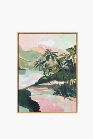 Tropical Landscape Canvas, 50x70cm