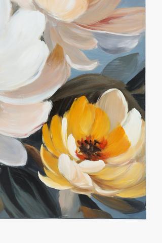 Hand Painted Flowers Canvas, 90x120cm