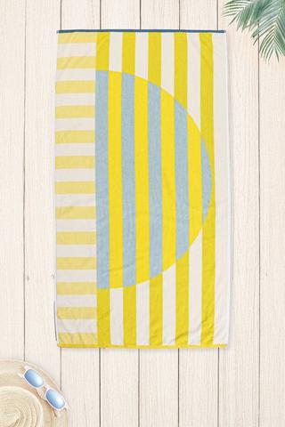 Jacquard Half Moon Beach Towel, 70x140cm