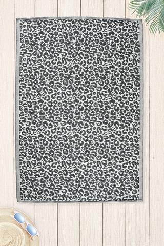 Woven Leopard Beach Mat Extra Large, 120x180cm