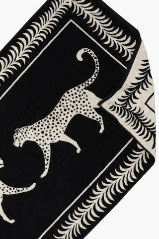 Premium Cotton Jacquard Leopard Beach Towel, 90x170cm