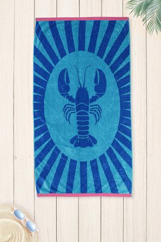 Cotton Jacquard Lobster Towel, 85x160cm