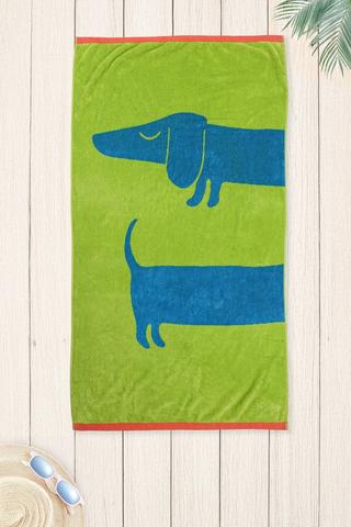 Cotton Jacquard Dog Beach Towel, 85x160cm