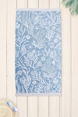 Polycotton Printed Fringe Ulundi Beach Towel, 85x160cm