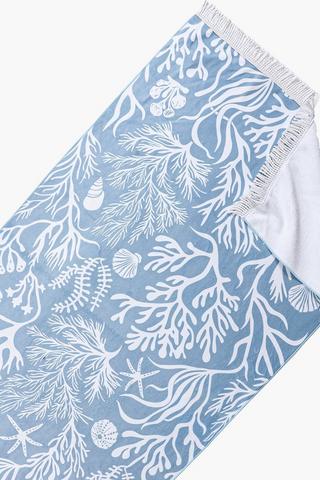Polycotton Printed Fringe Ulundi Beach Towel, 85x160cm
