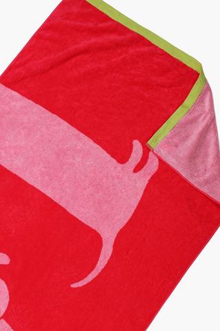 Cotton Jacquard Dog Beach Towel, 85x160cm