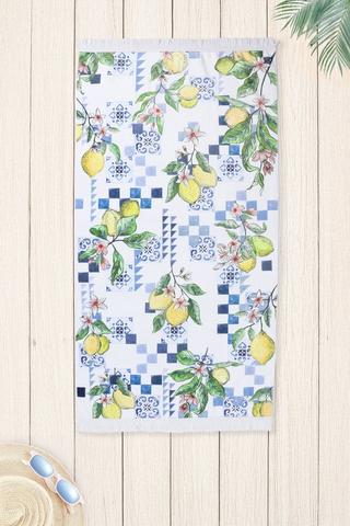 Polycotton Fringe Cambria Beach Towel, 85x160cm