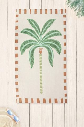 Cotton Printed Secunda Beach Towel, 85x160cm