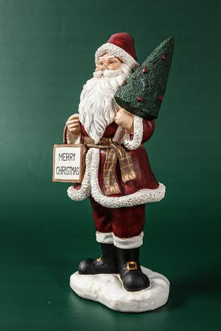 Ceramic Traditional Santa Statue, 34cm
