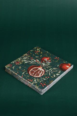 20 Pack Opulent Pomegrante Serviettes