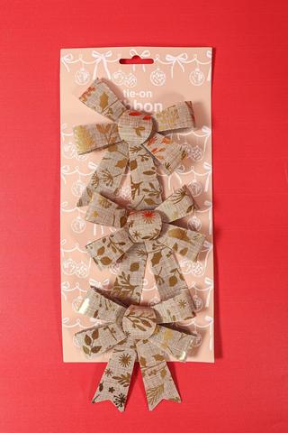 3 Pack Hanging Linen Bows