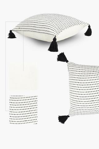 Textured Bron Stripe Scatter Cushion, 50x50cm