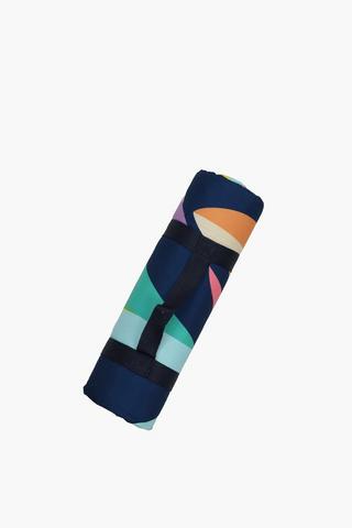 Picnic Printed Leaf Roll Up Mat, 130x150cm