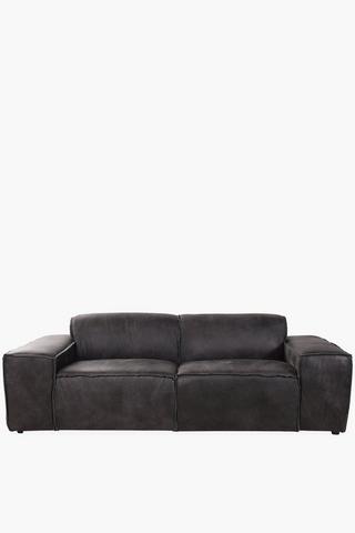 Brent Leather 4 Seater Sofa