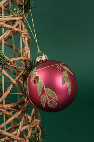 Hanging Pomegranate Bauble, 8cm