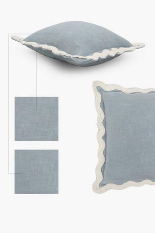 Textured Sea Scallop Scatter Cushion, 50x50cm