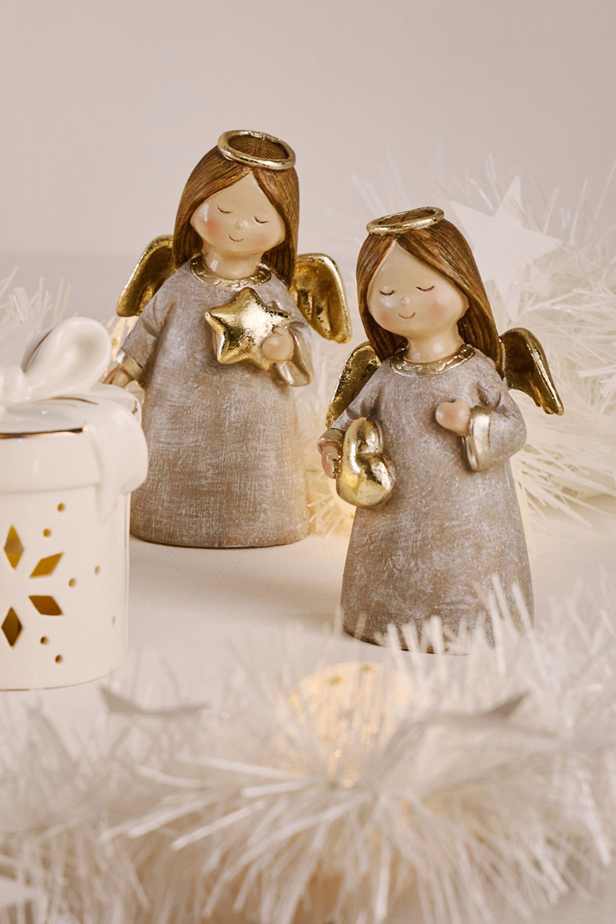 ANGEL スタッツ付きボックス 3点セット Assorted Angel Statue, 8x14cm