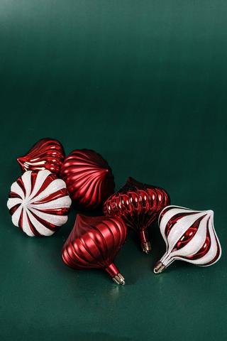 6 Pack Hanging Teardrop Candy Baubles