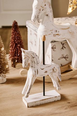 Carousel Horse Statue, 13x21cm