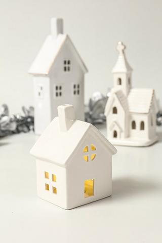 Snowflake House, 10x14cm