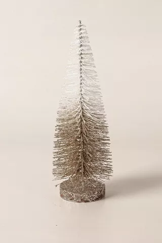 Brushed 2 Tone Festive Tree, 34cm