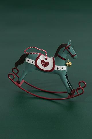 Hanging Tin Rocking Horse, 16x4cm