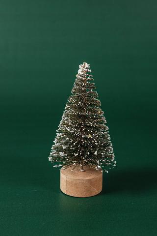 Led Brush Festive Tree, 14cm