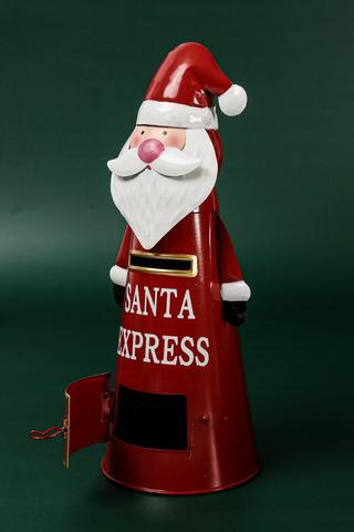 Santa Express Tin Postbox, 13x33cm