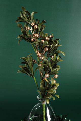 Metallic Berries Single Stem, 64cm